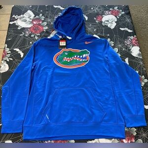 NWT 2014 Nike Men's Florida Gators Warp Logo Therma-FIT Hoodie Blue L XL XXL